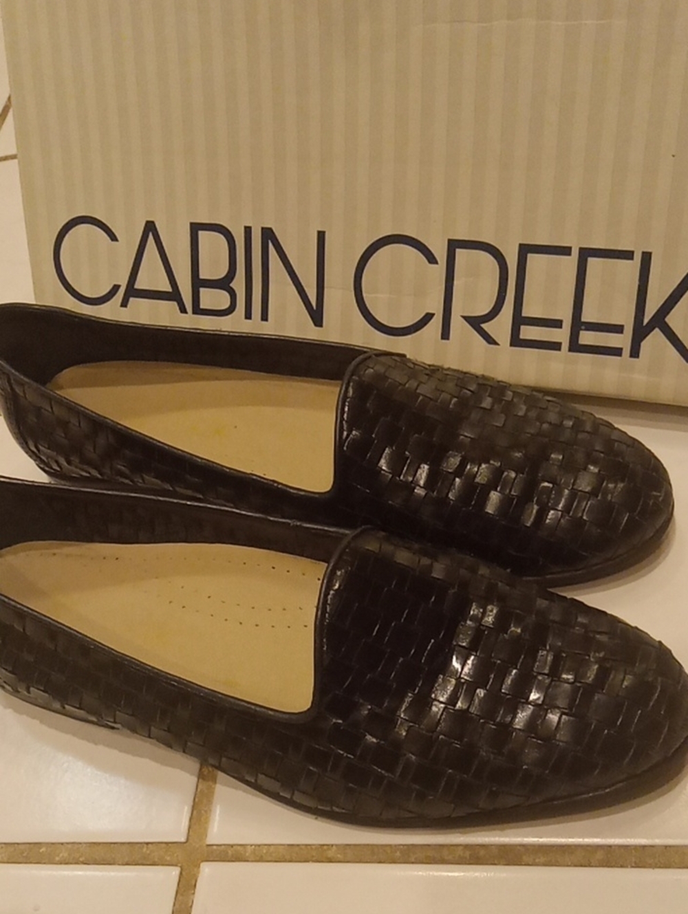 Cabin Creek Woven Leather Loafer 7.5